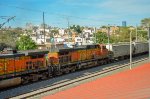 BNSF C44-9W Locomotive as DPU